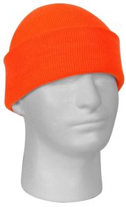 Orange Deluxe Fine Knit Watch Cap