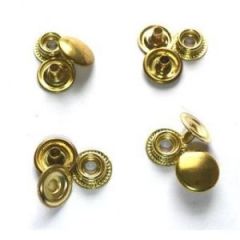4 Pack Of Gold Snap Buttons