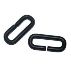 2 Pack Of Black Anodized Leather Rifle Sling Sliders