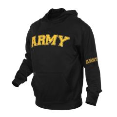 Army Embroidered Pullover Hoodie