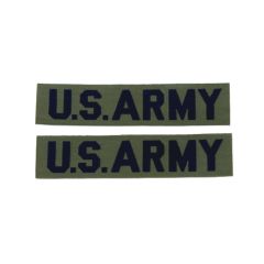 2 Pack Of GI Vintage US Army Name Tape Tab Patches