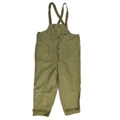 Used GI WWII Navy Cotton Wool Lined Bib Overalls 