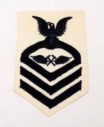 Original WW2 USN Chief Petty Officer Aviation Metalsmith White Patch