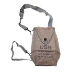 Used GI US Navy ND Mark V Gas Mask Carrier Bag
