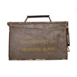 Used GI 7.62 Blank 200 Cartridge Brown Ammo Can
