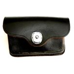 GI Military Police Leather First Aid Pouch Silver Snap