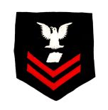 Original WW2 USN Printer 2nd Class Blue Wool Patch