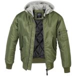 Cold Weather OD MA-1 Bomber Jacket with Hood