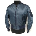 US Made Navy Blue MA-1 Pilot's Flight Jacket