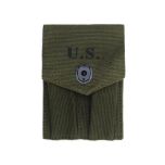 US Spec OD Canvas .45 Cal Double Magazine Pouch
